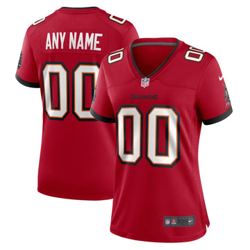 Custom Tampa Bay Buccaneers red jersey