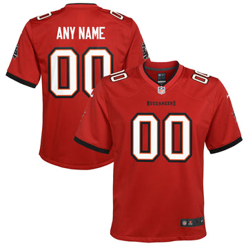 Custom Tampa Bay Buccaneers red jersey
