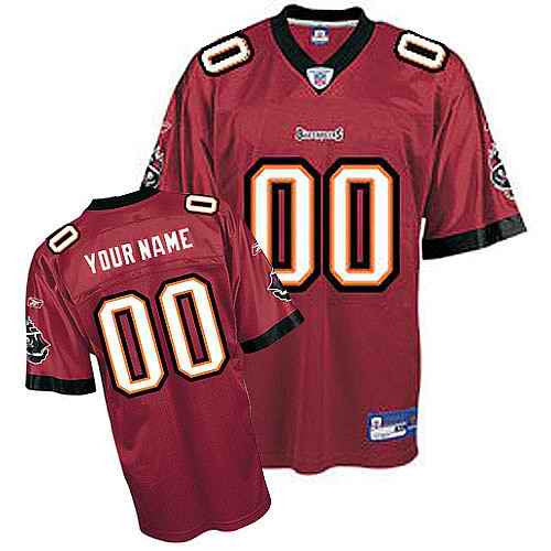 Custom Tampa Bay Buccaneers red jersey