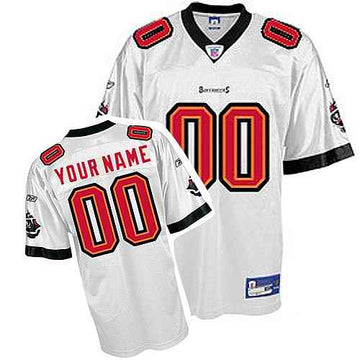 Custom Tampa Bay Buccanneers white jersey
