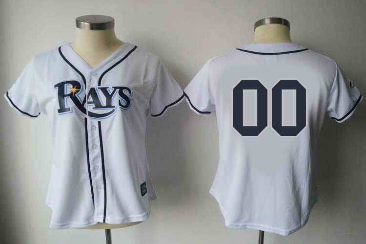 Custom Tampa Bay Rays white jersey