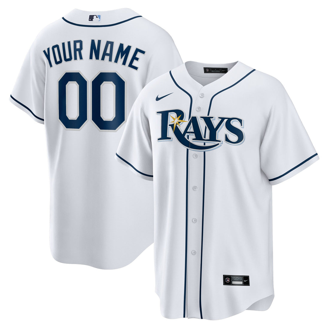 Tampa Bay Rays white Home jersey