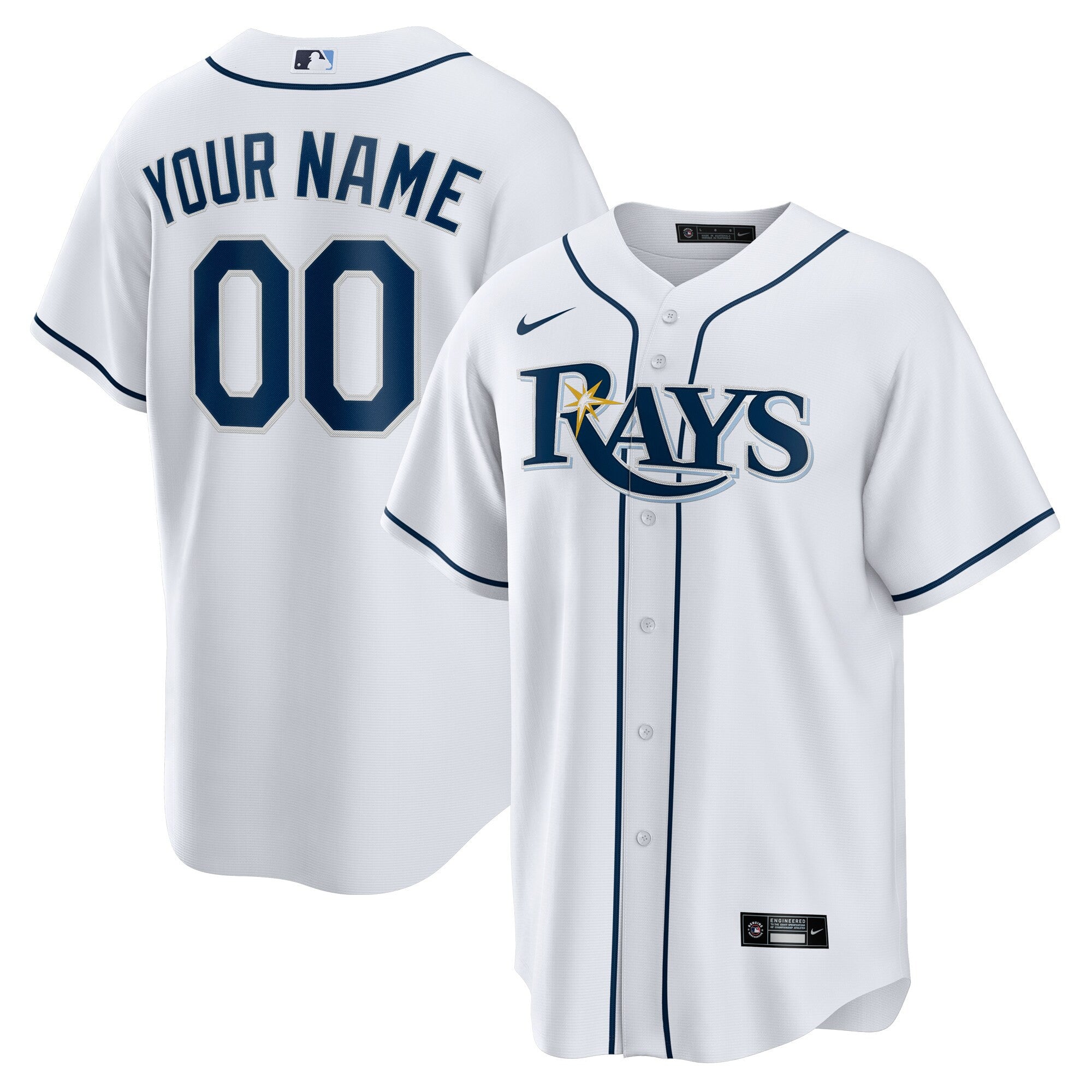 Tampa Bay Rays white Home jersey