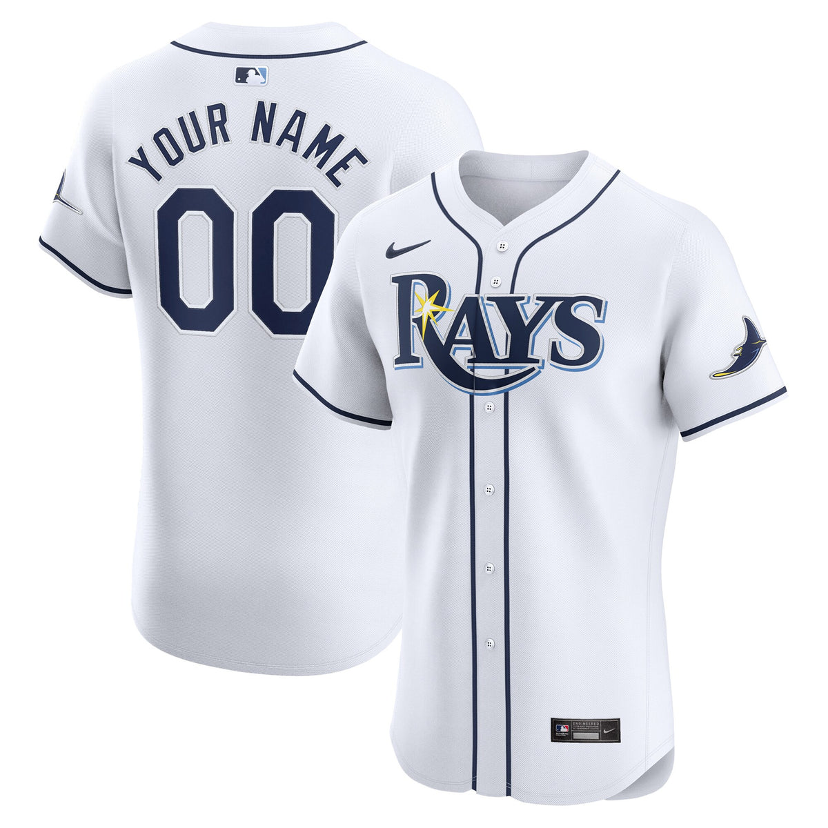 Tampa Bay Rays white Elite jersey