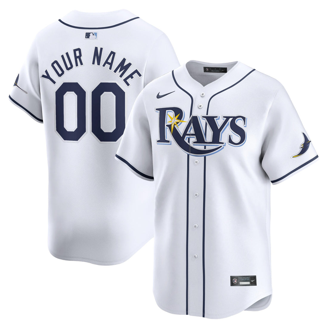 Tampa Bay Rays white Limited jersey