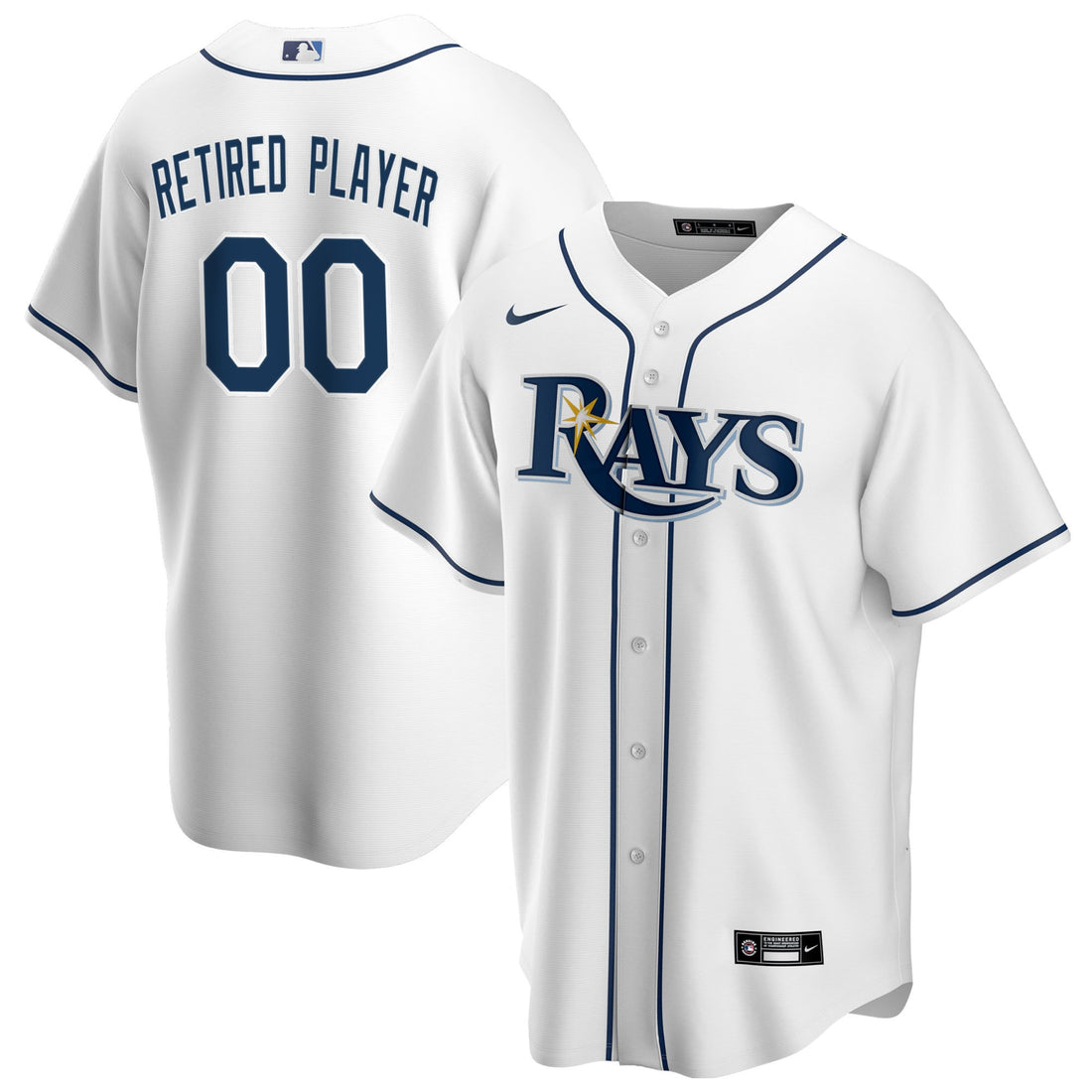 Tampa Bay Rays white Home jersey