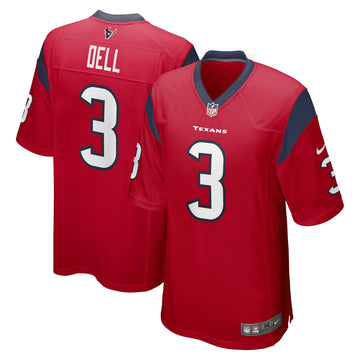Tank Dell Houston Texans red Alternate jersey