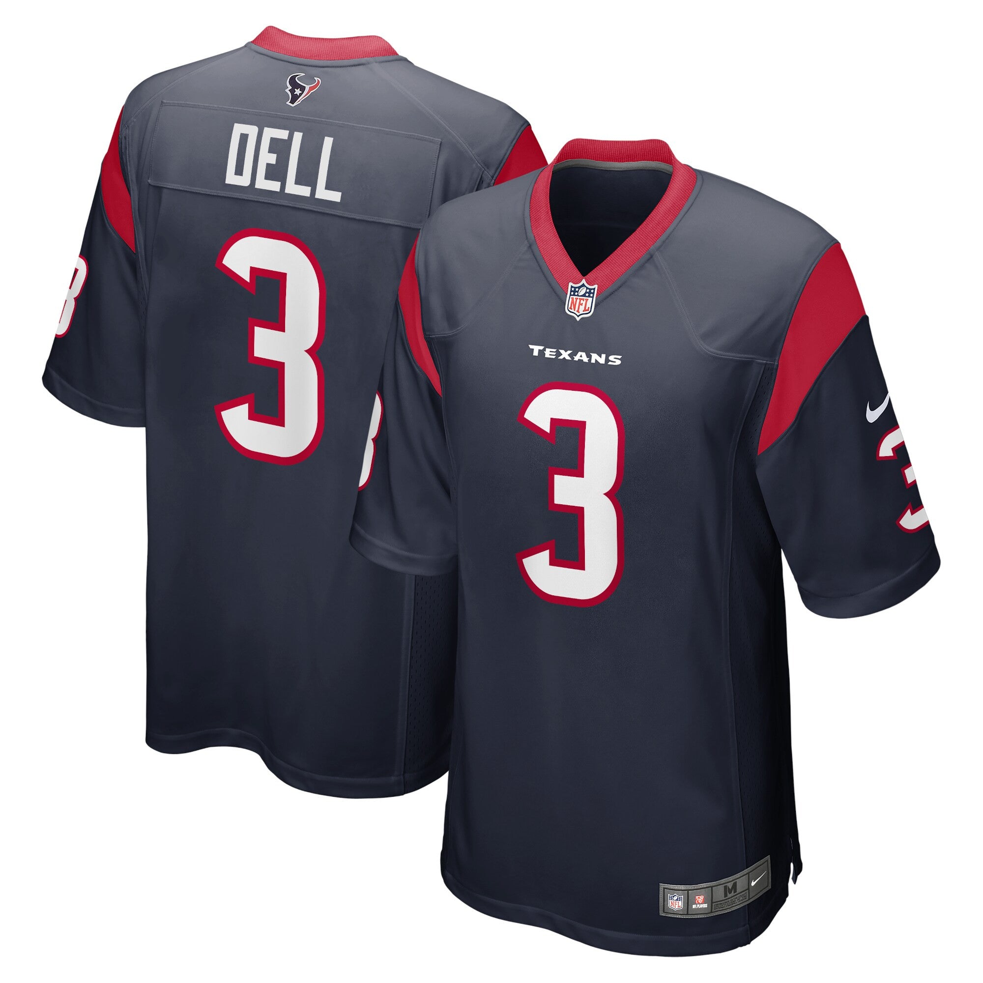 Tank Dell Houston Texans navy jersey