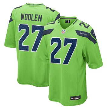 Tariq Woolen Seattle Seahawks neon jersey