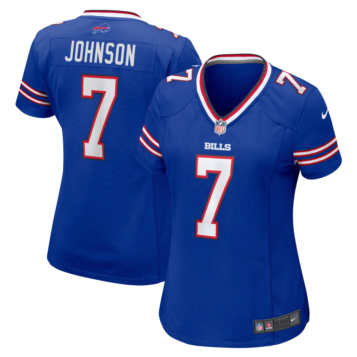 Taron Johnson Buffalo Bills royal Game jersey