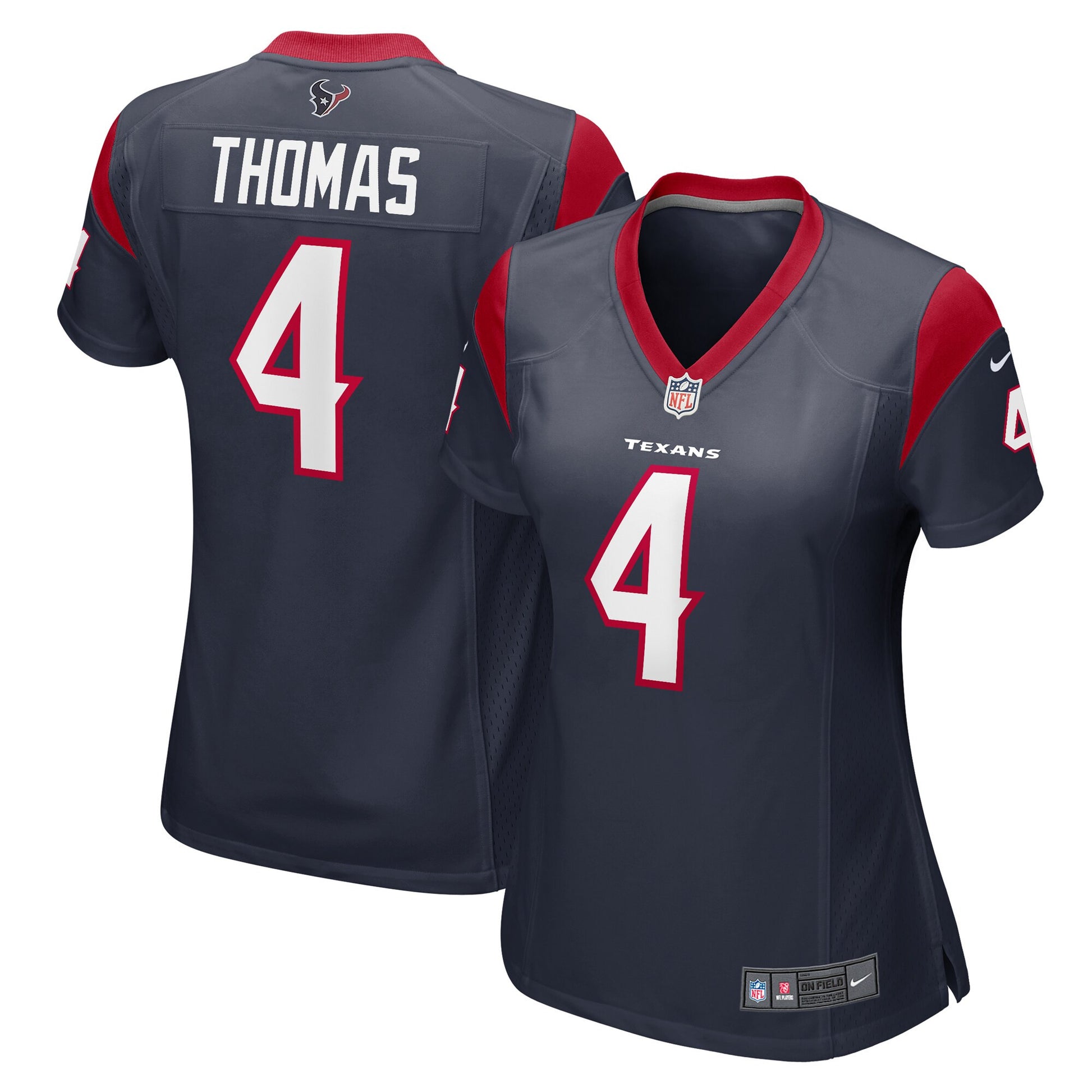 Tavierre Thomas Houston Texans navy jersey