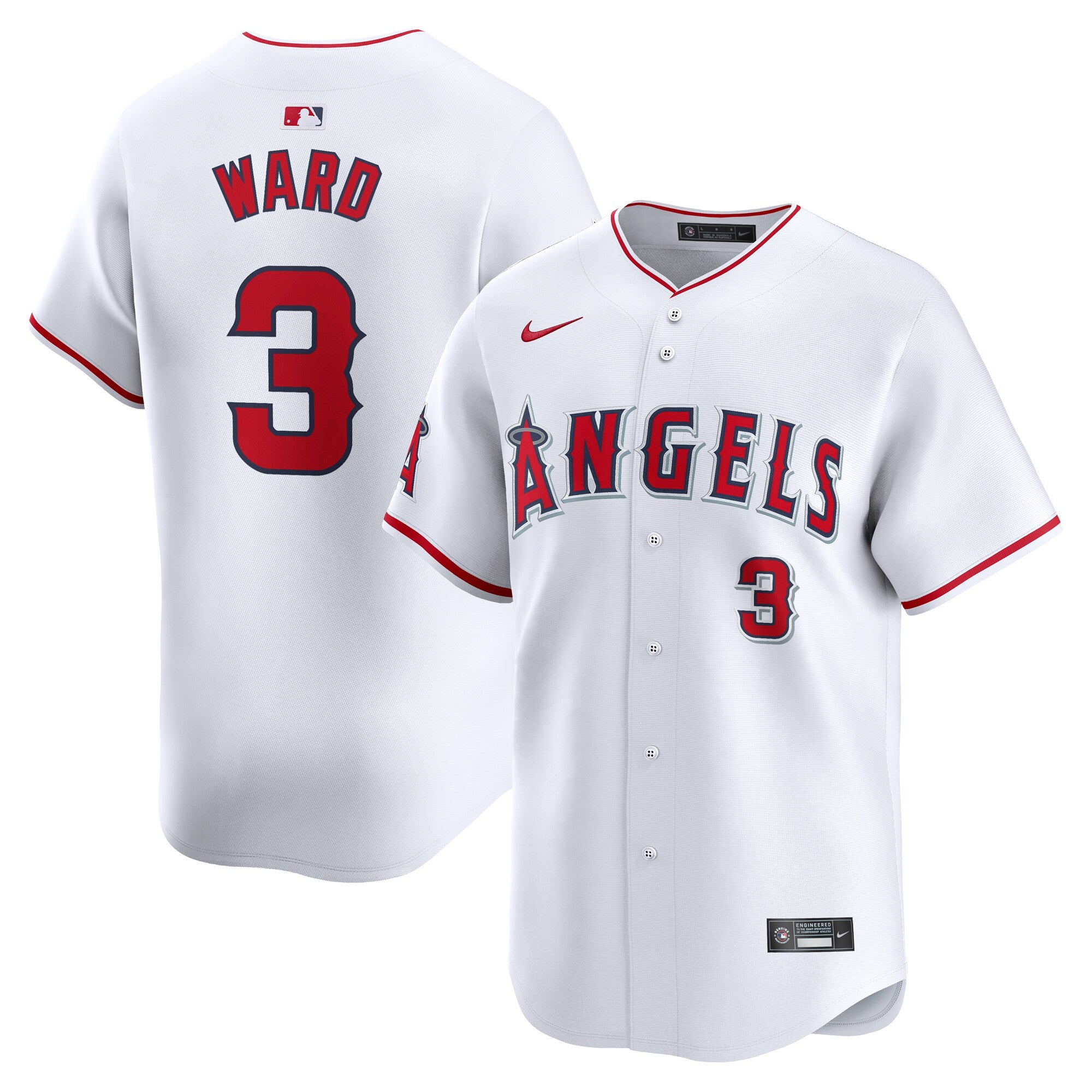 Taylor Ward Los Angeles Angels white Limited jersey