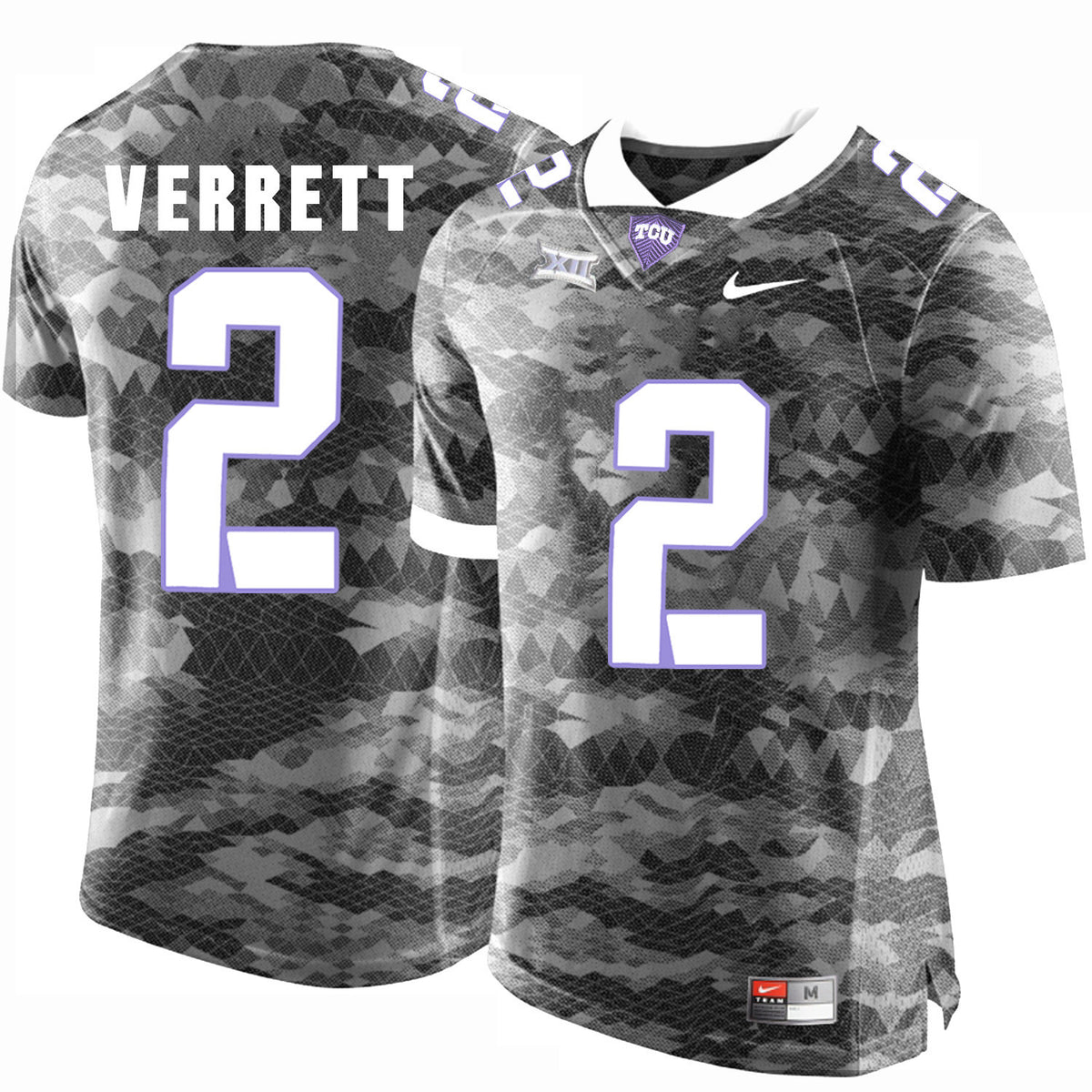 Jason Verrett TCU Horned Frogs gray Limited jersey