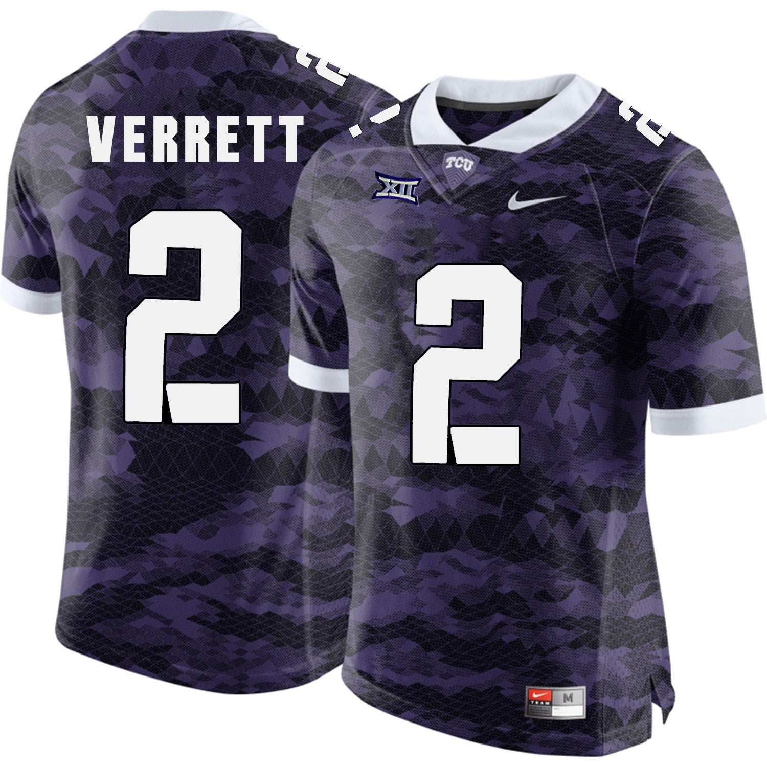 Jason Verrett TCU Horned Frogs purple Limited jersey