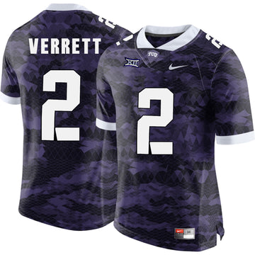 Jason Verrett TCU Horned Frogs purple Limited jersey