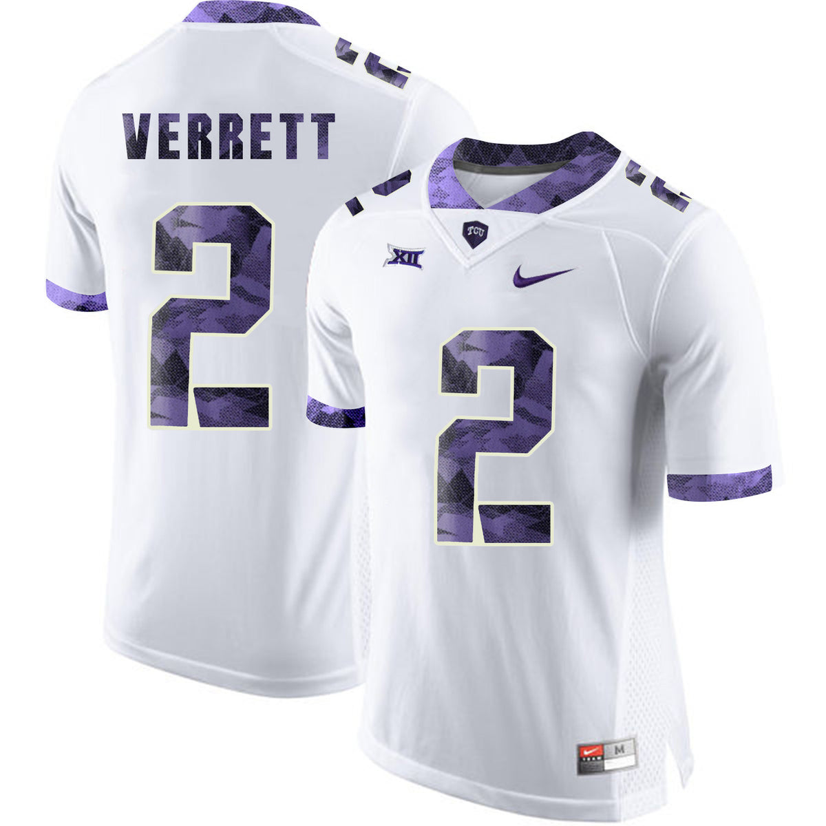 Jason Verrett TCU Horned Frogs white Limited jersey
