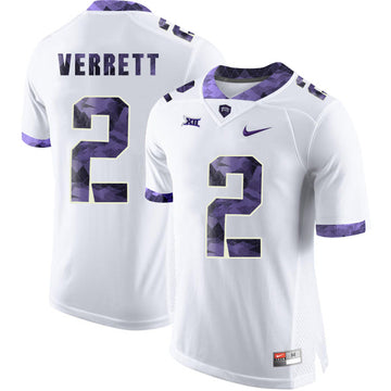 Jason Verrett TCU Horned Frogs white Limited jersey