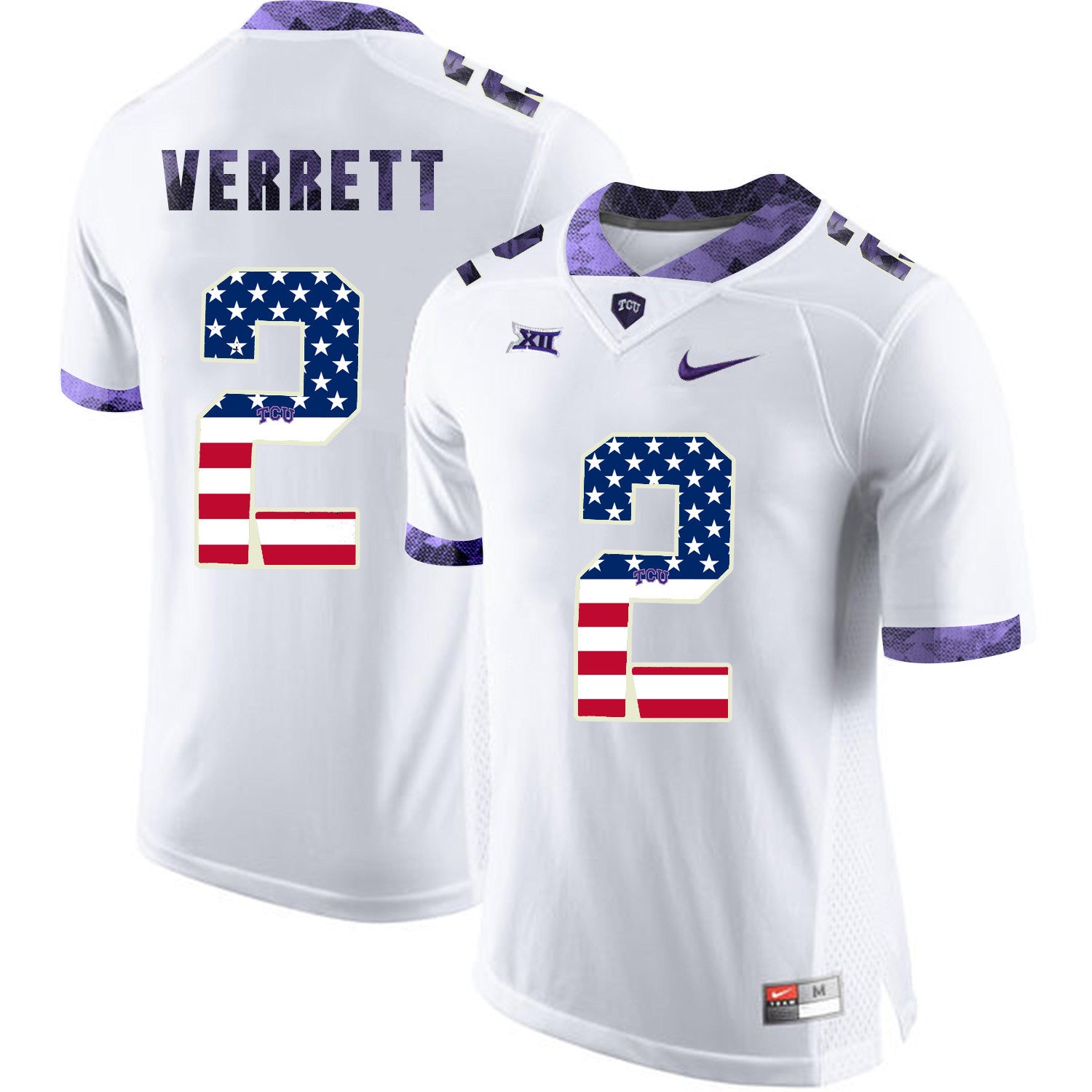Jason Verrett TCU Horned Frogs white jersey