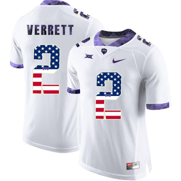 Jason Verrett TCU Horned Frogs white jersey