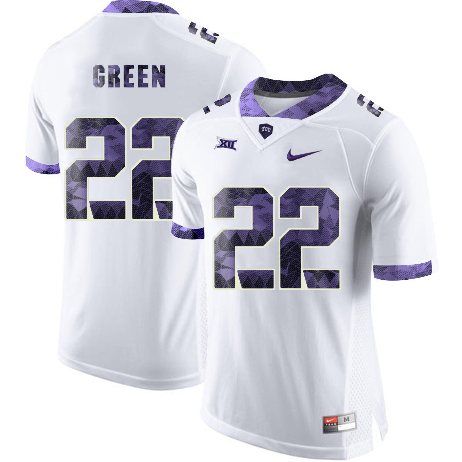 Aaron Green TCU Horned Frogs white Limited jersey
