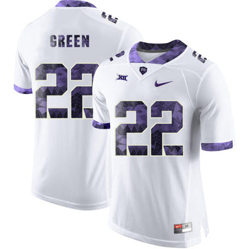 Aaron Green TCU Horned Frogs white Limited jersey
