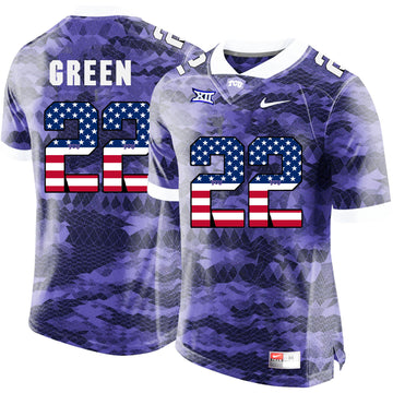 Aaron TCU Horned Frogs purple jersey