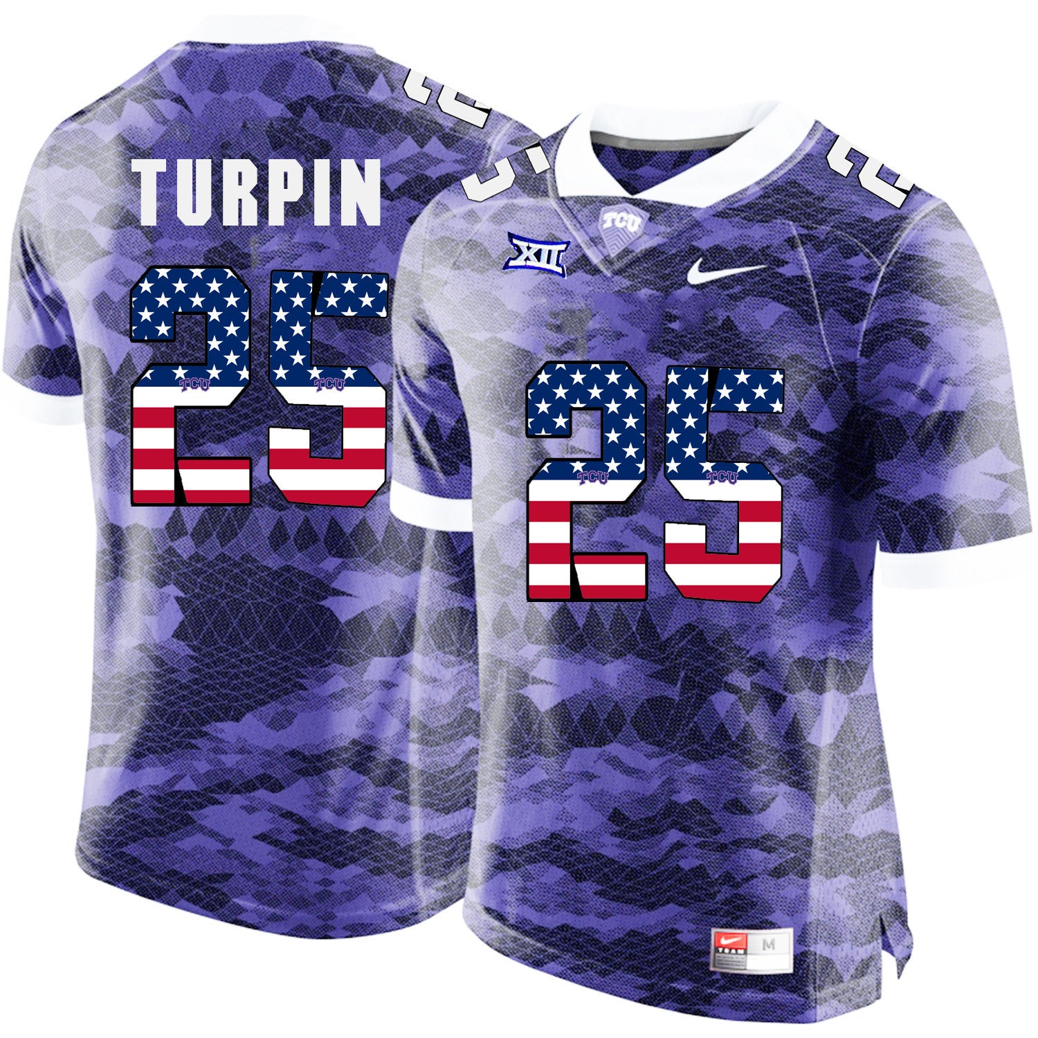 Turpin TCU Horned Frogs purple jersey