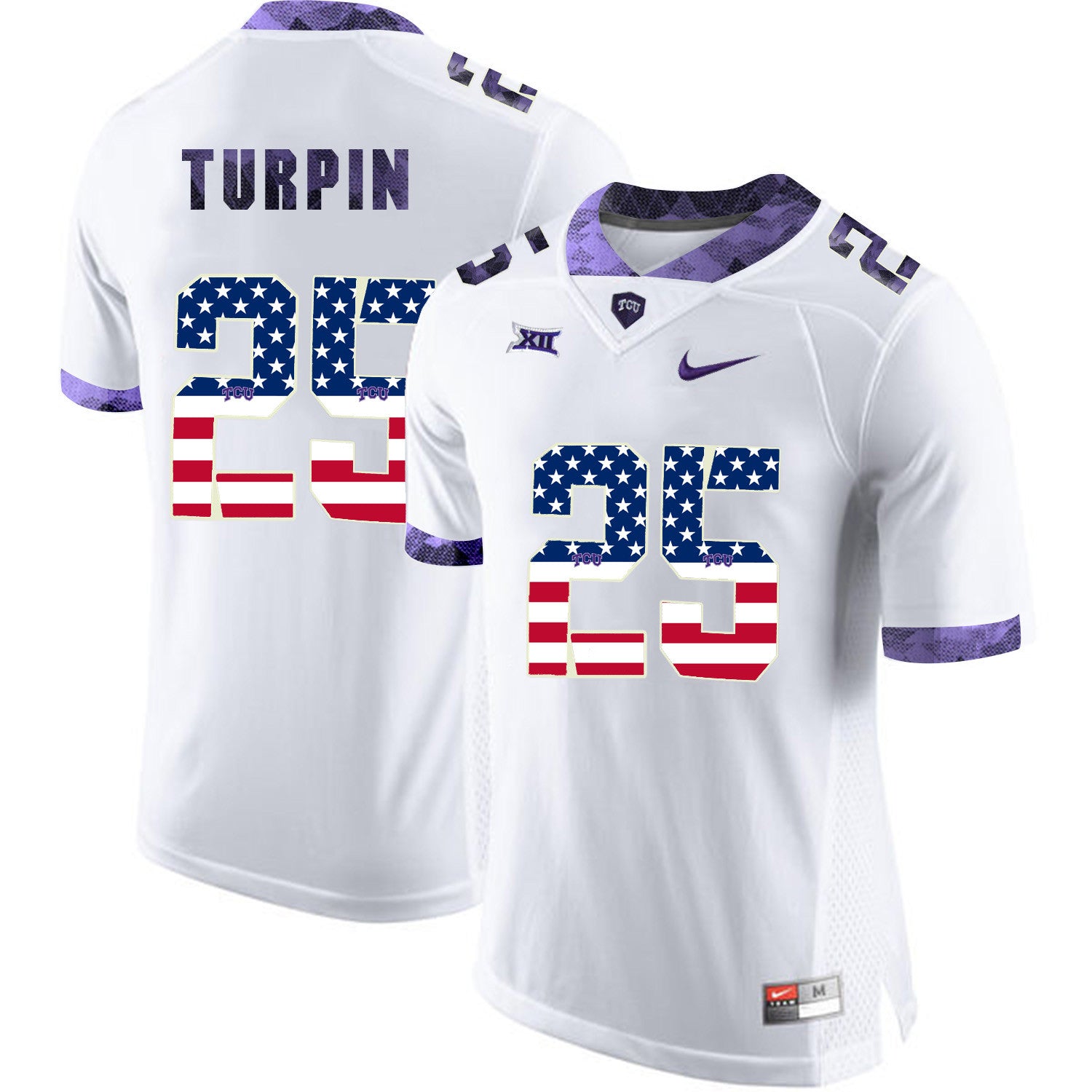 Turpin TCU Horned Frogs white jersey