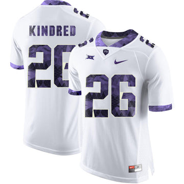 Derrick Kindred TCU Horned Frogs white Limited jersey