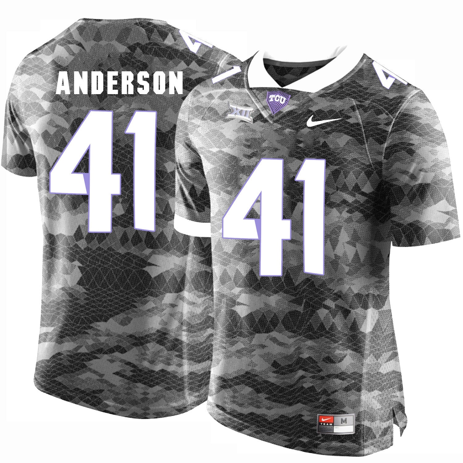 Jonathan Anderson TCU Horned Frogs gray Limited jersey