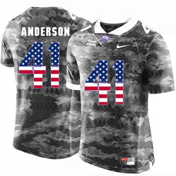 Jonathan Anderson TCU Horned Frogs gray jersey