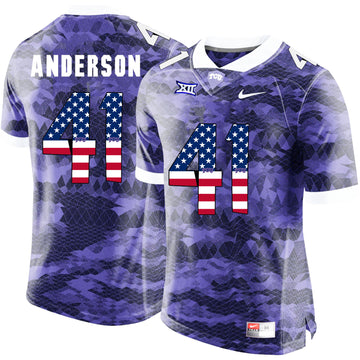 Jonathan Anderson TCU Horned Frogs purple jersey