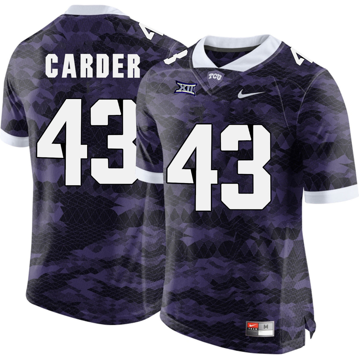 Tank Carder TCU Horned Frogs purple Limited jersey
