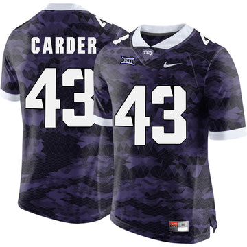 Tank Carder TCU Horned Frogs purple Limited jersey