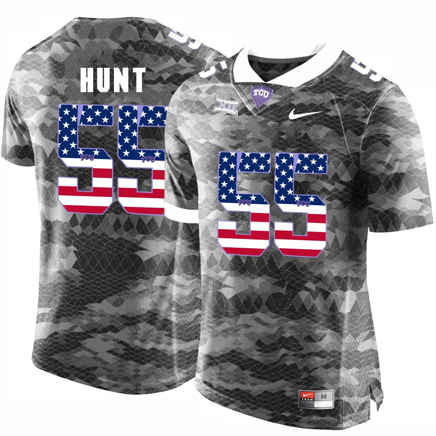 Joey Hunt TCU Horned Frogs gray jersey