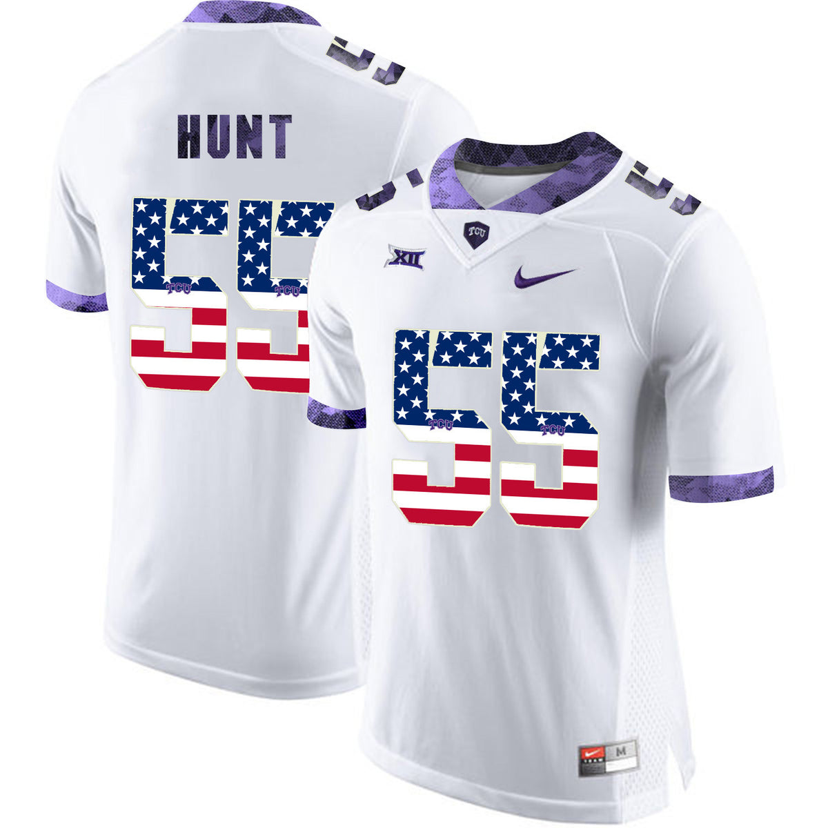 Joey Hunt TCU Horned Frogs white jersey