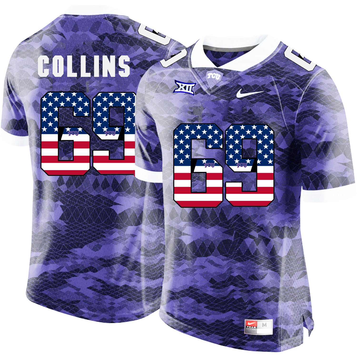 Aviante Collins TCU Horned Frogs purple jersey