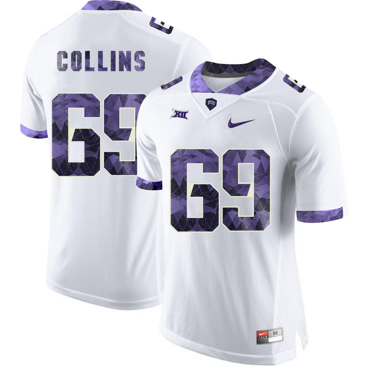 Aviante Collins TCU Horned Frogs white Limited jersey