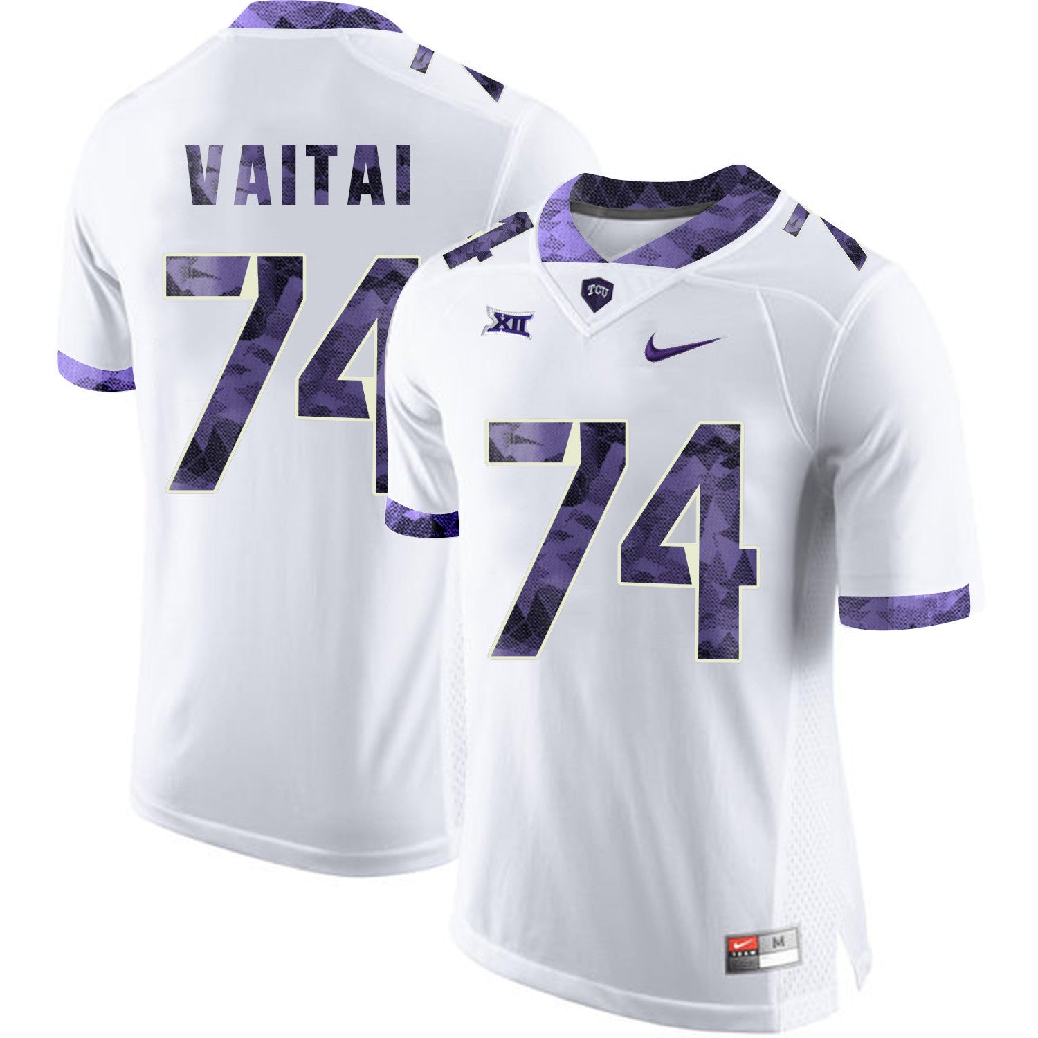 Halapoulivaati Vaitai TCU Horned Frogs white Limited jersey