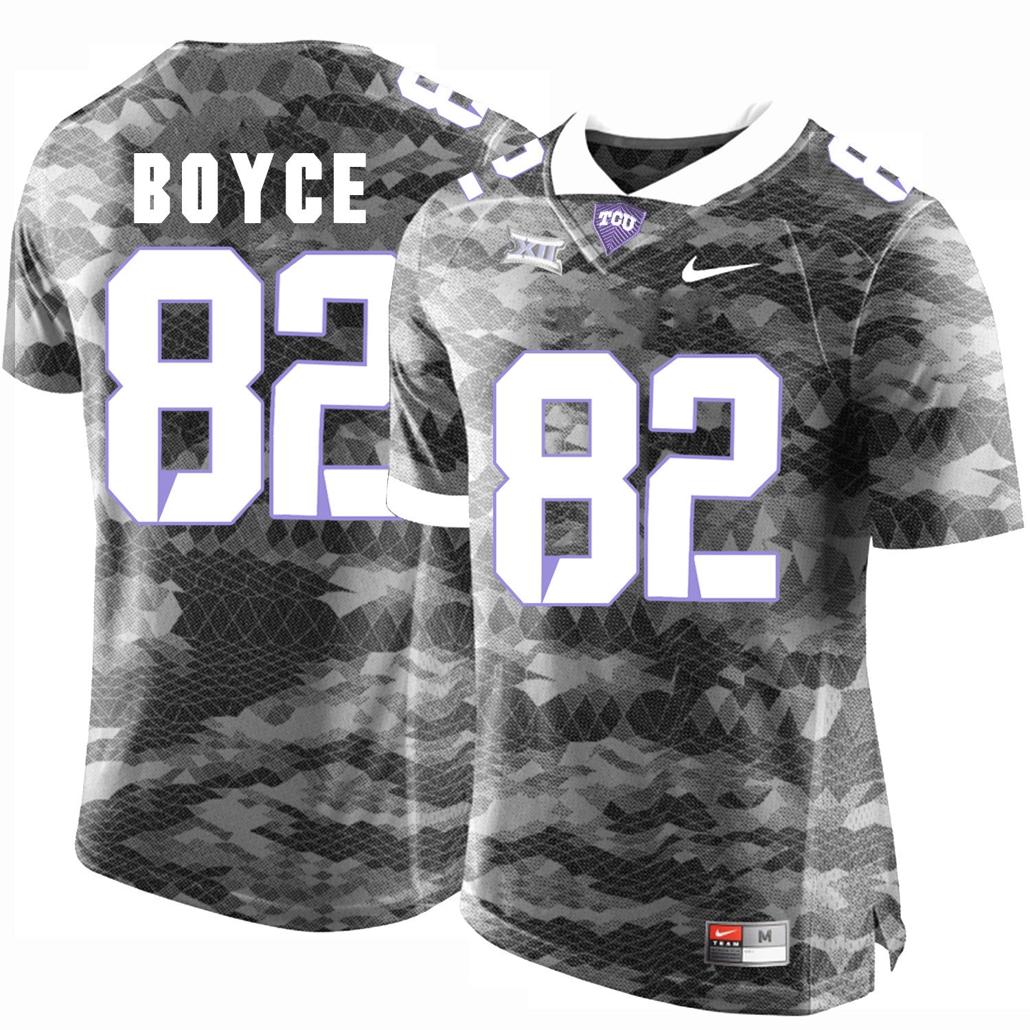 Josh Boyce TCU Horned Frogs gray Limited jersey
