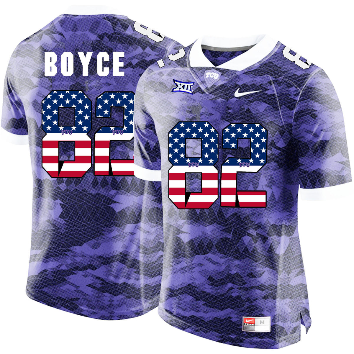 Josh Boyce TCU Horned Frogs purple jersey