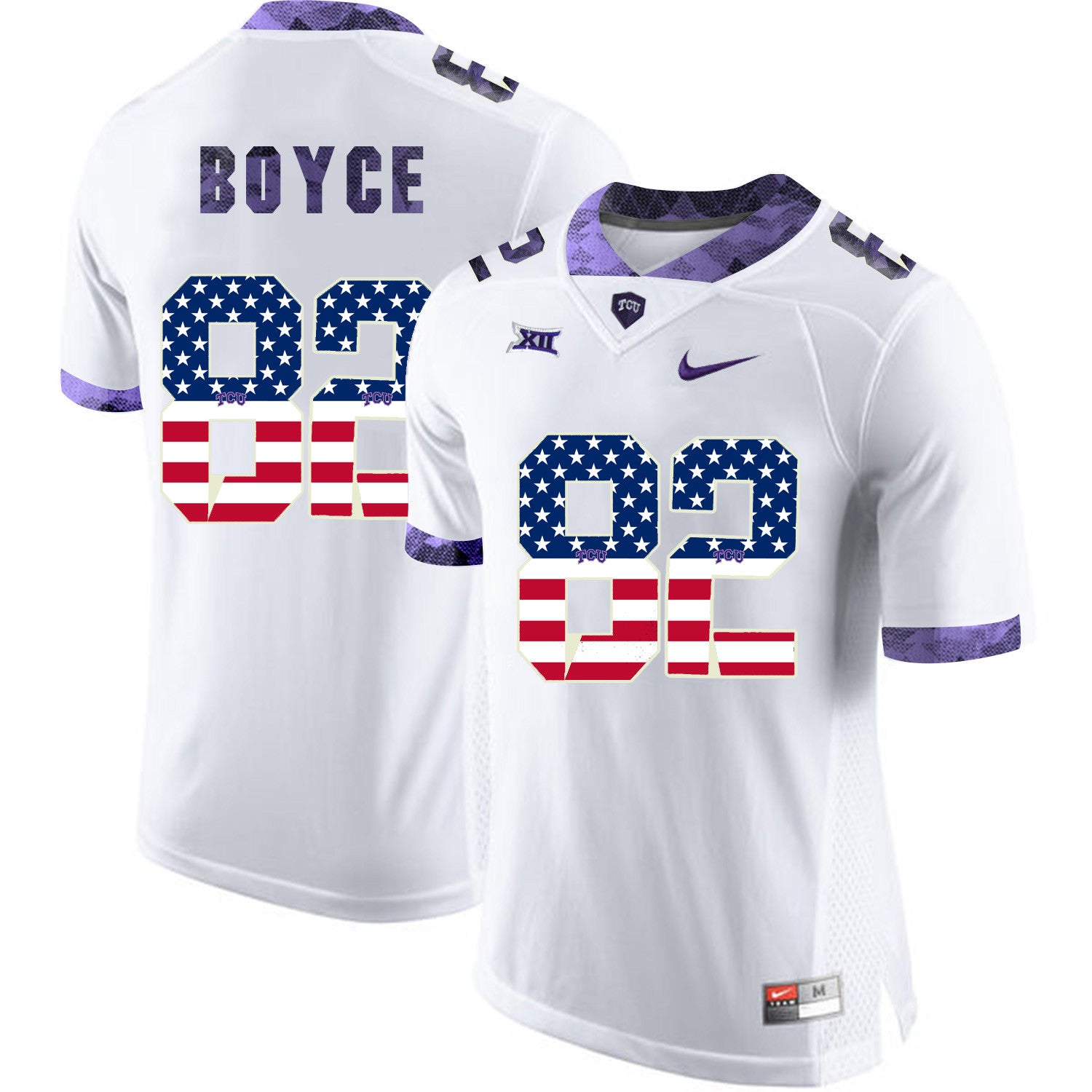 Josh Boyce TCU Horned Frogs white jersey