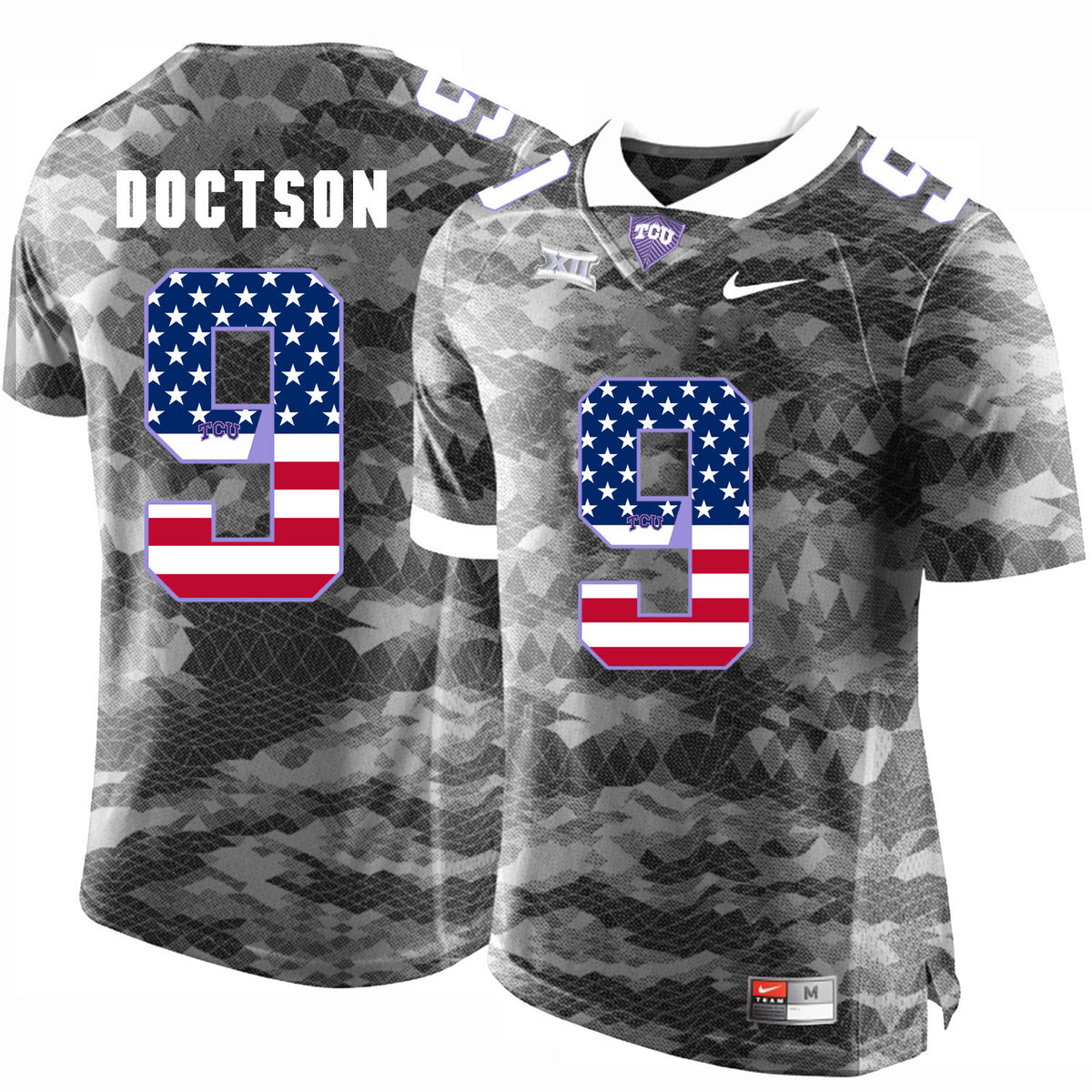 Josh Doctson TCU Horned Frogs gray jersey