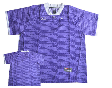Custom TCU Horned Frogs purple jersey