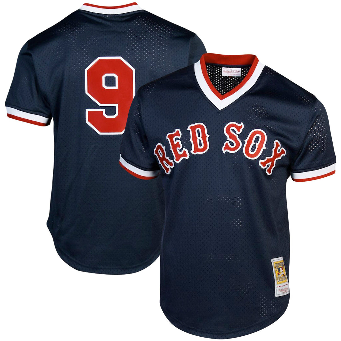 Ted Williams Boston Red Sox navy Cooperstown jersey