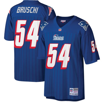 Tedy Bruschi New England Patriots royal jersey