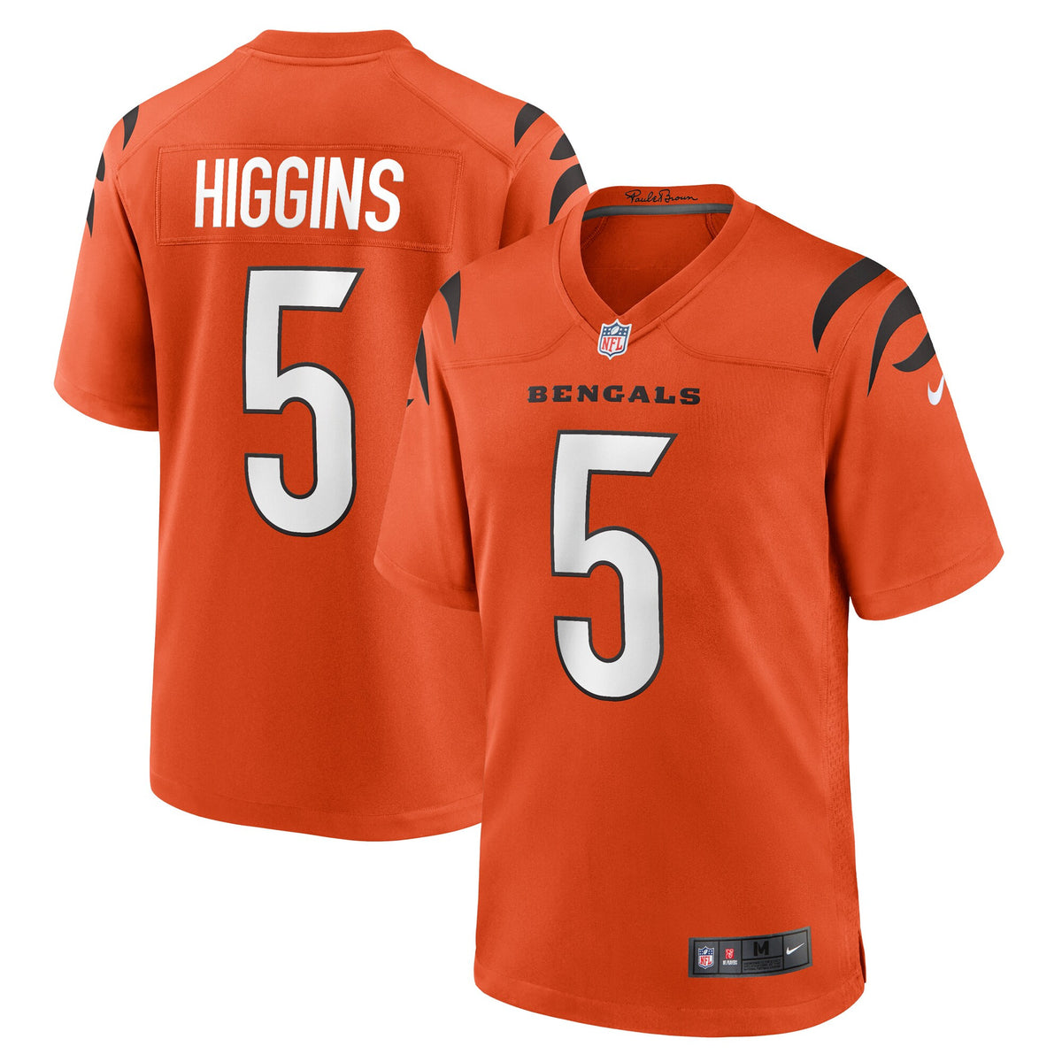 Tee Higgins Cincinnati Bengals orange Game jersey