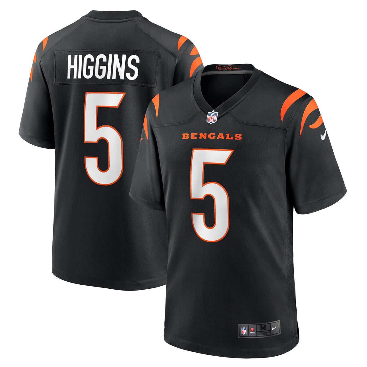 Tee Higgins Cincinnati Bengals black Game jersey