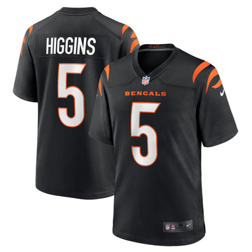 Tee Higgins Cincinnati Bengals black Game jersey