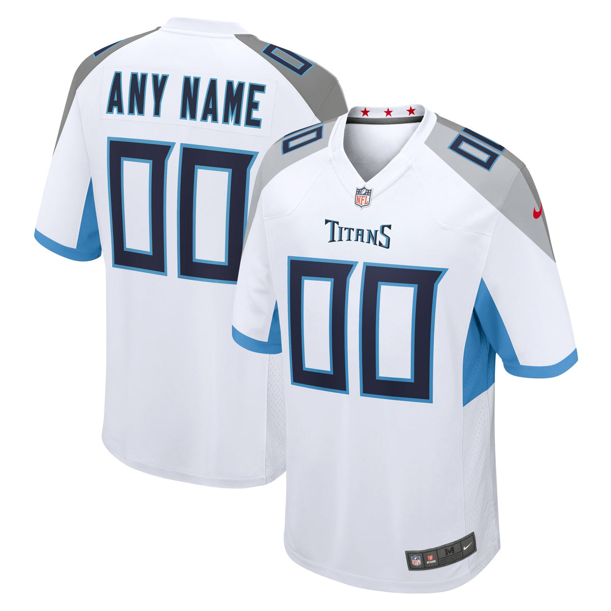 Custom Tennessee Titans white jersey